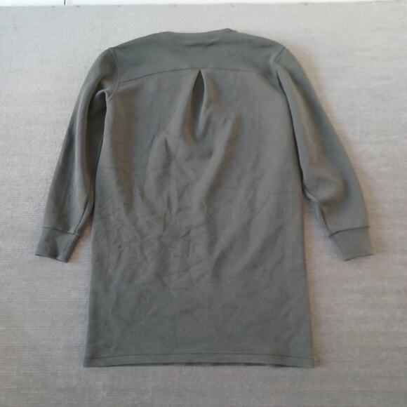 Spanx Air Essentials Sweater Dress Womens M Gray Crew Neck Casual Stretch Pocket - Picture 2 of 9